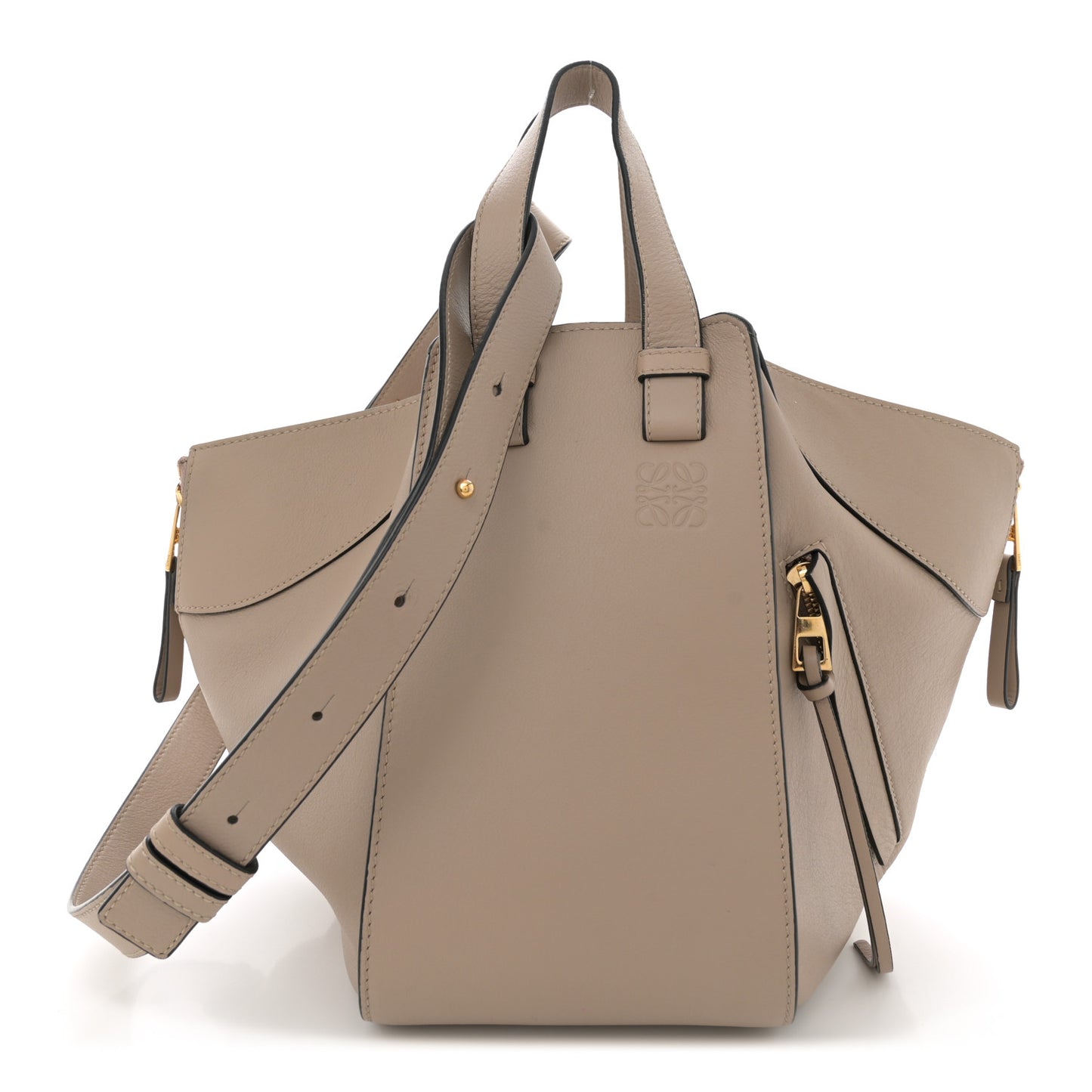 Calfskin Small Hammock Shoulder Bag Sand