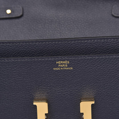Hermes Evercolor Constance Wallet To Go Bleu Nuit 6 of 9