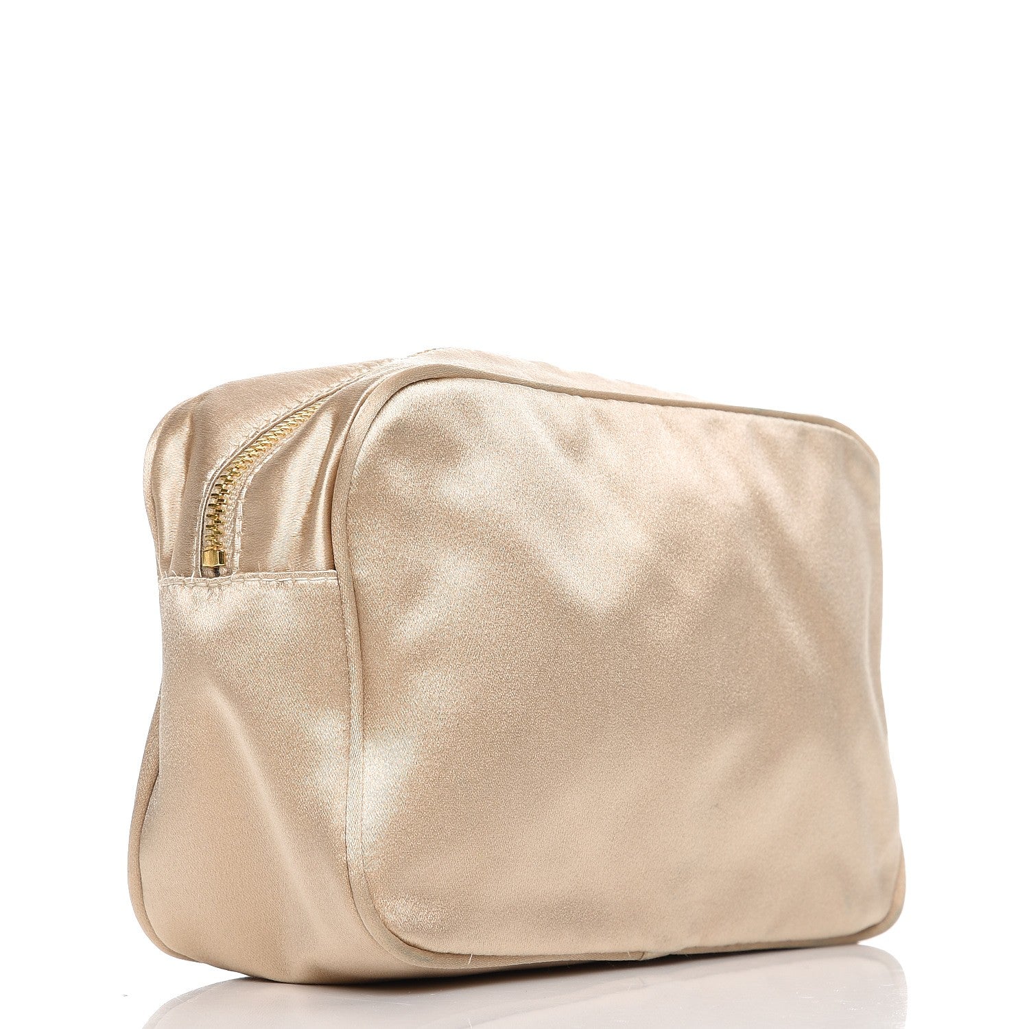Prada Satin Cosmetic Pouch Sabbia 3 of 7