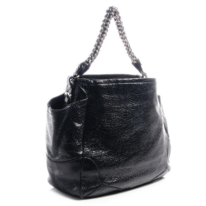Prada Cervo Lux Chain Shoulder Bag Nero Black 3 of 9