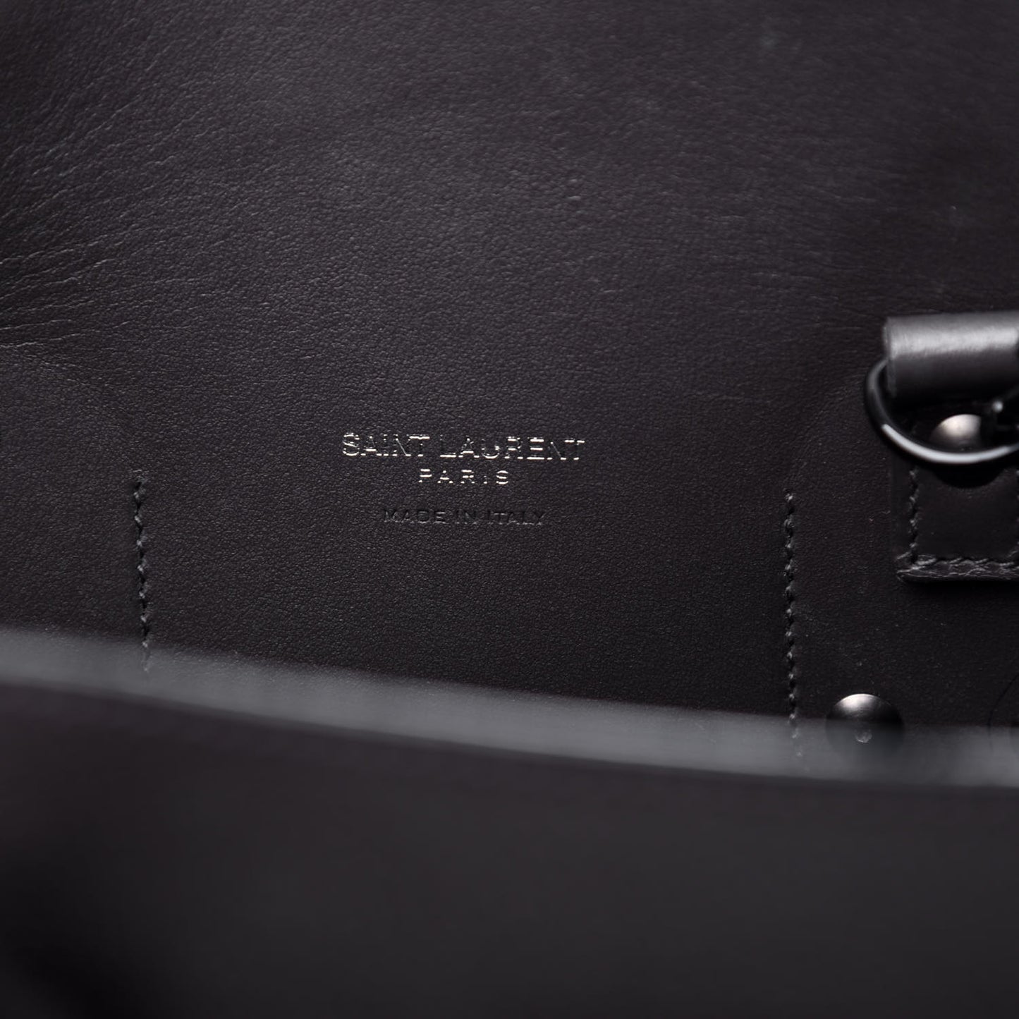 Grained Calfskin Small Sac De Jour Coal