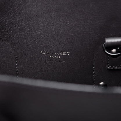 Saint Laurent Grained Calfskin Small Sac De Jour Coal 6 of 9