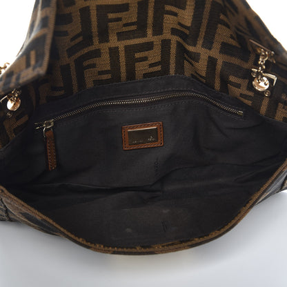 Fendi Zucca Maxi Baguette Bag Tobacco 5 of 8