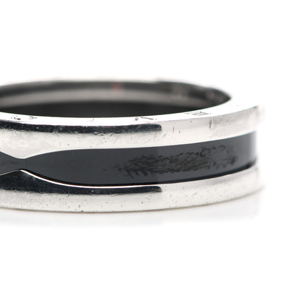 Bulgari Sterling Silver Ceramic Save The Children One-Band Ring 63 10.25 6 of 6