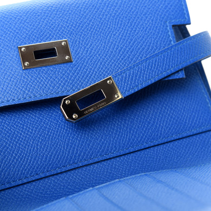 Hermes Epsom Medium Kelly Wallet Bleu Zellige 6 of 9