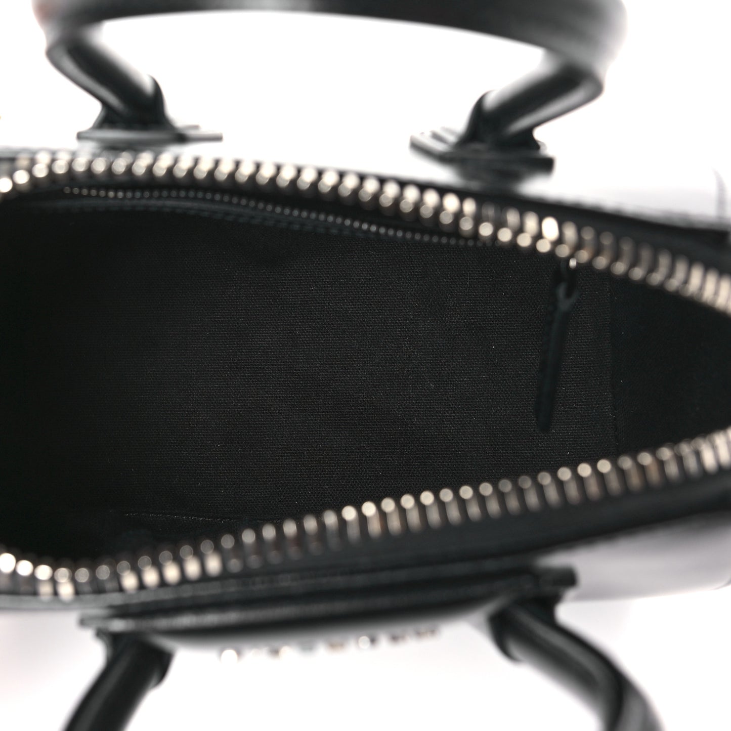 Shiny Lord Calfskin Mini Antigona Black