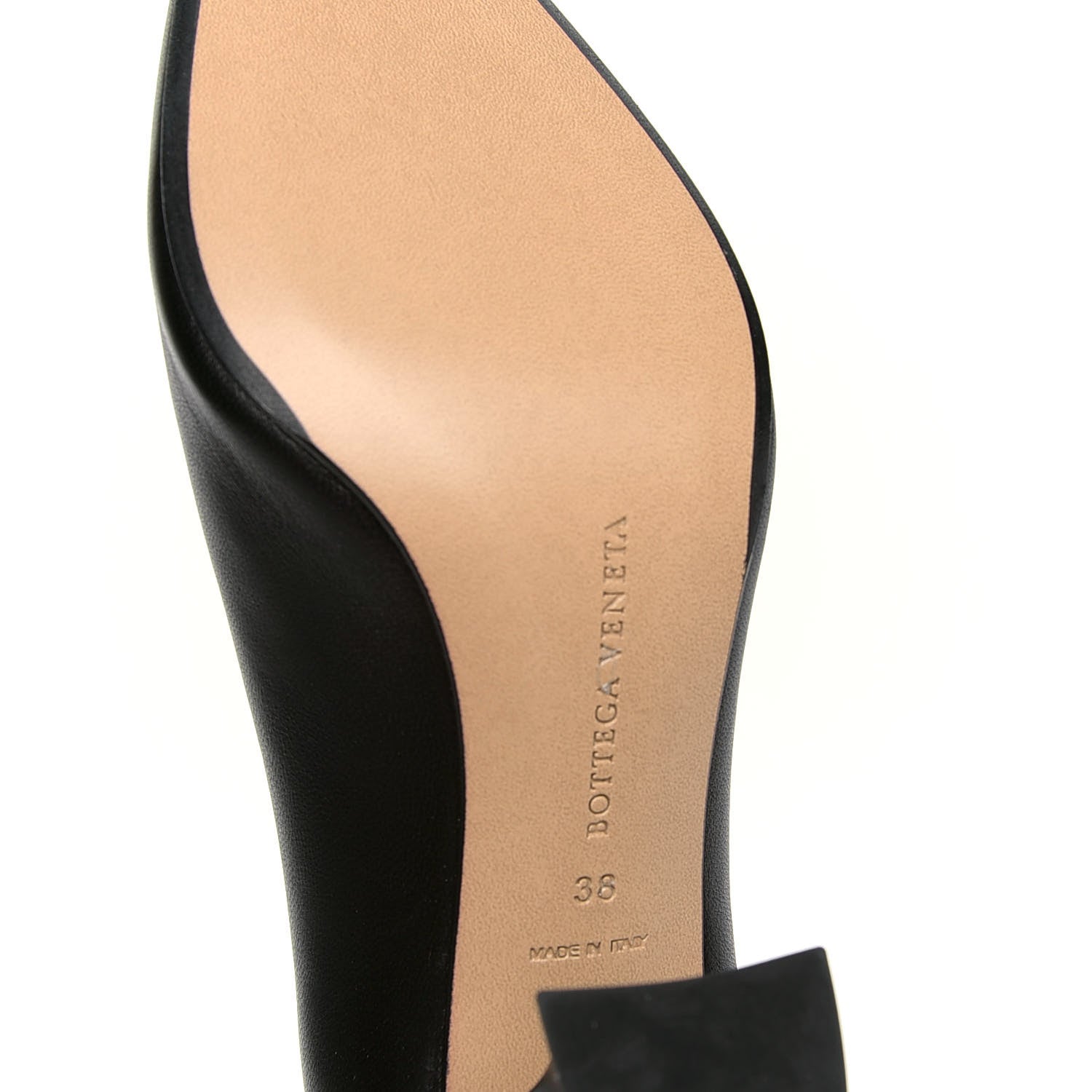 Bottega Veneta Nappa Almond Pumps 38 Black 5 of 5