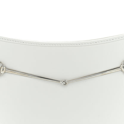 Gucci Calfskin Horsebit Slim Shoulder Bag White 8 of 10
