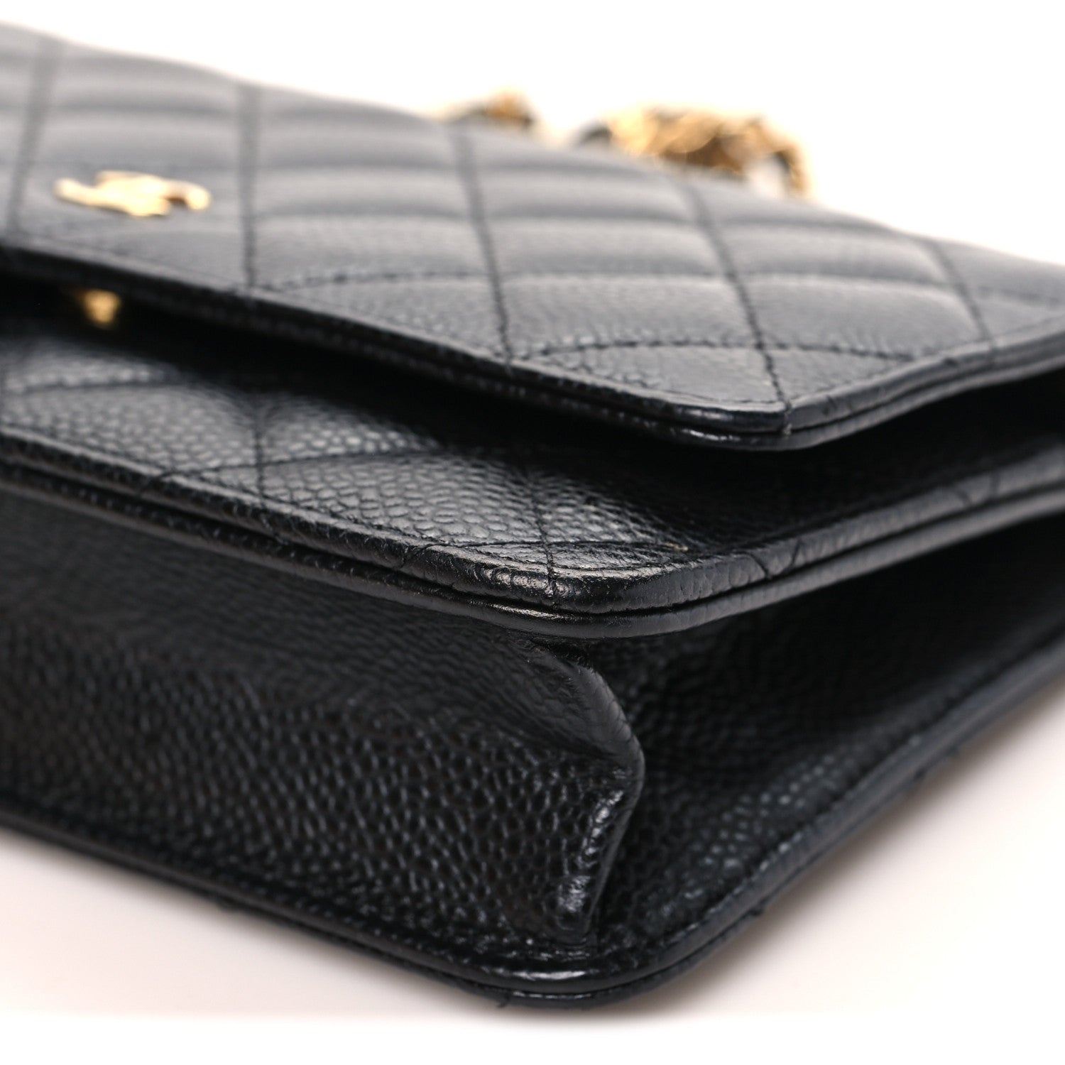 Chanel Caviar Quilted Wallet on Chain WOC Black 11 of 12