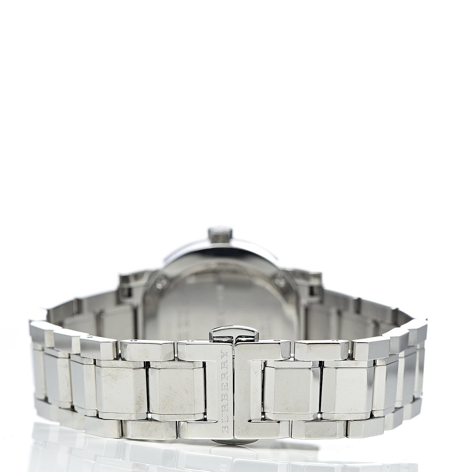 Burberry Stainless Steel Diamond Mother of Pearl 27mm Heritage Quartz Watch BU9224 4 of 6