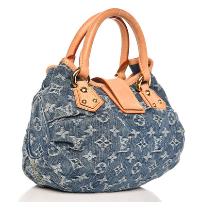 Louis Vuitton Monogram Denim Pleaty Blue 3 of 7
