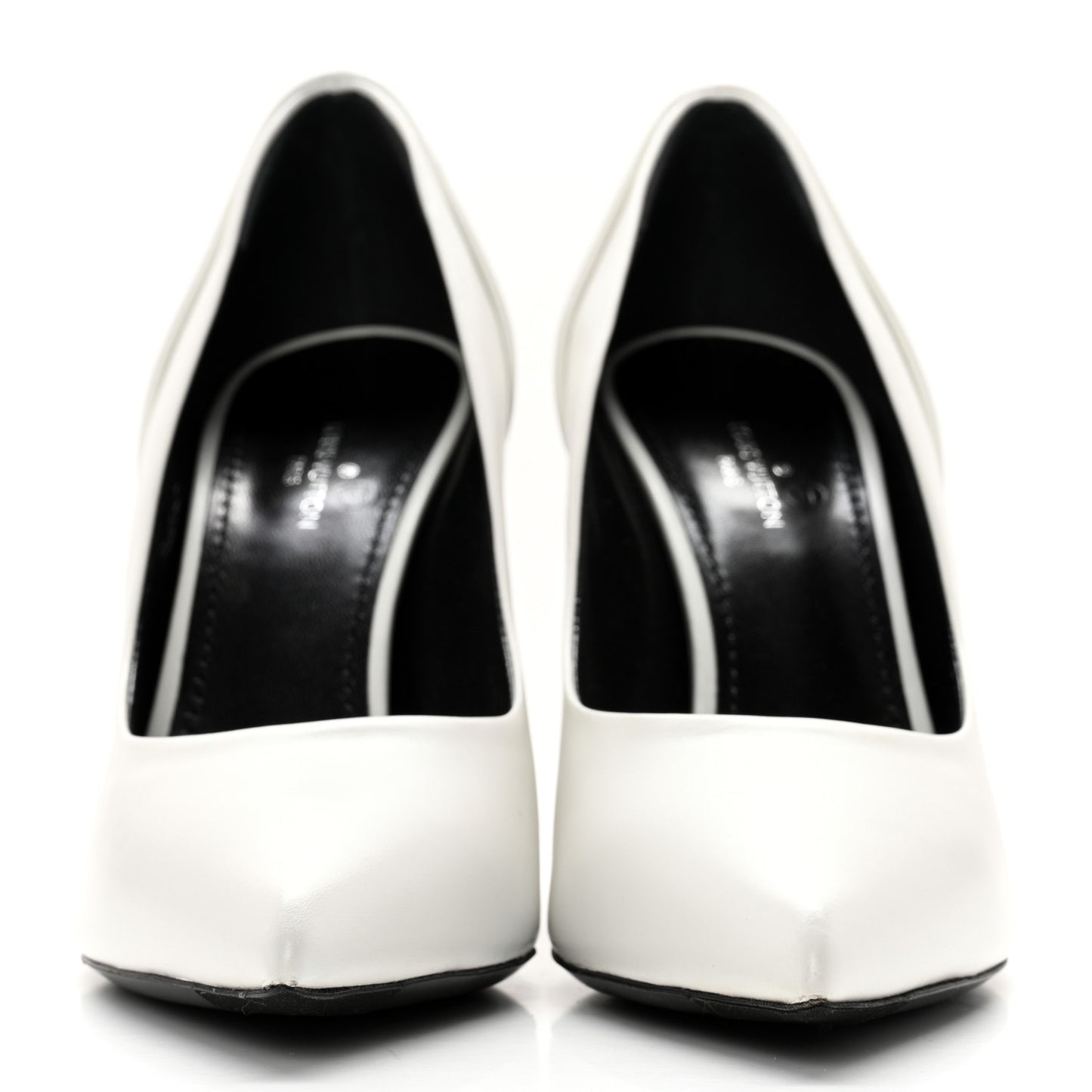 Calfskin Monogram Damier Tressage Matchmake Pumps 36 White