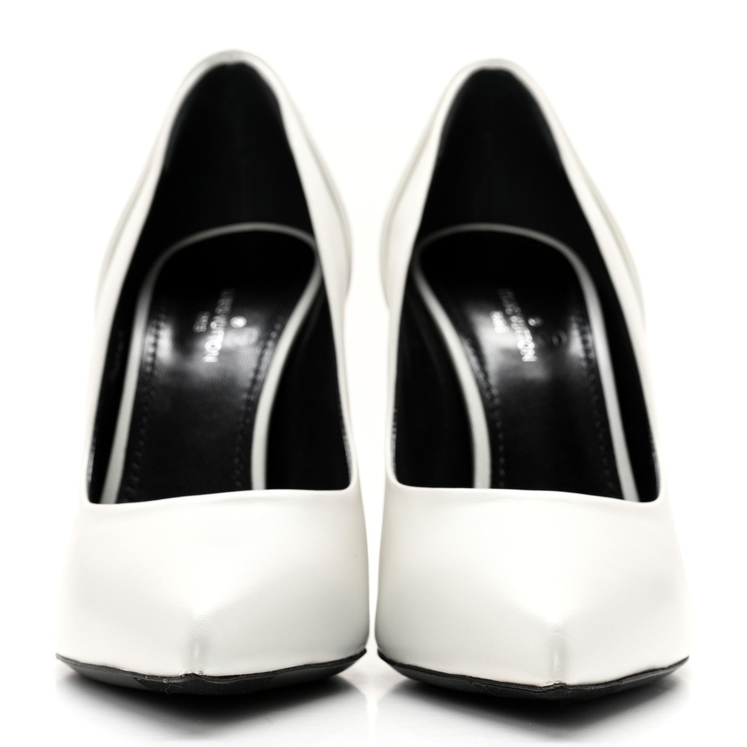 Louis Vuitton Calfskin Monogram Damier Tressage Matchmake Pumps 36 White 2 of 9