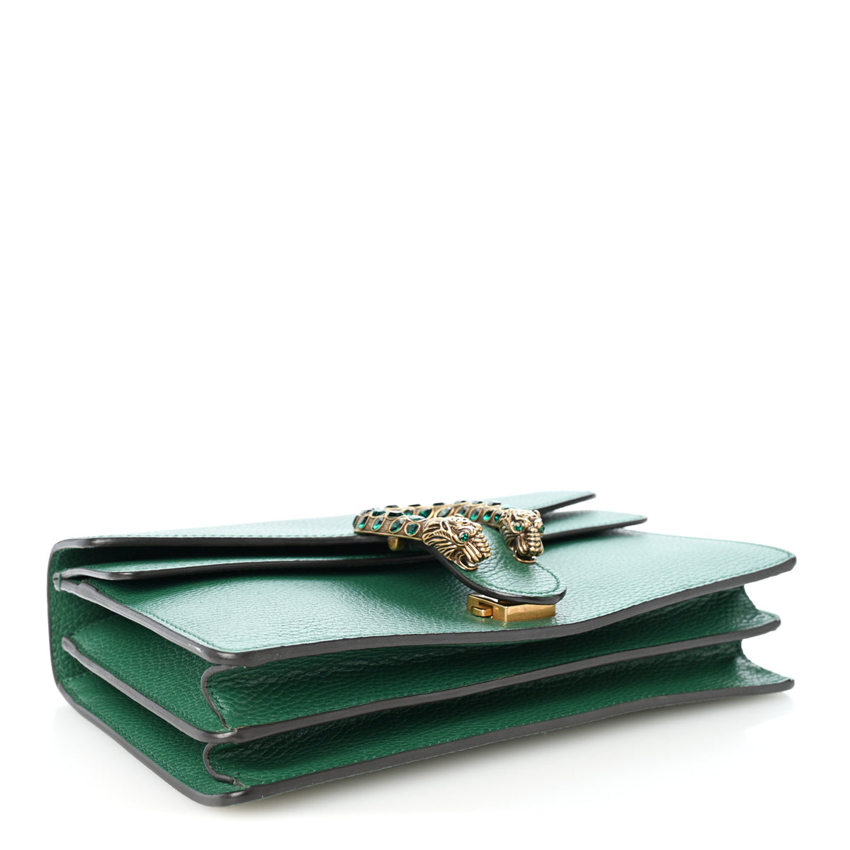 Dollar Calfskin Crystal Small Dionysus Shoulder Bag Emerald