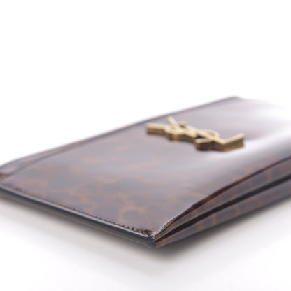 Saint Laurent Patent Monogram Bill Pouch Tortoiseshell 8 of 11