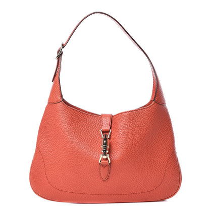 Gucci Calfskin Small Jackie O Hobo Dark Orange 1 of 13