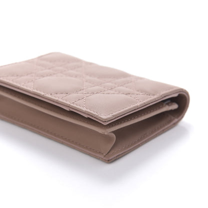 Christian Dior Ultra Matte Calfskin Cannage Small Lady Dior Flap Card Holder Fard 7 of 10