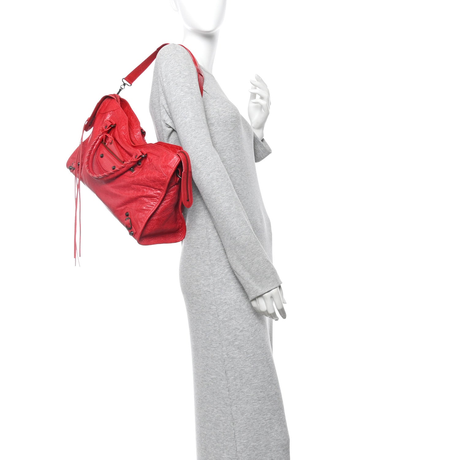Balenciaga Agneau Classic Hardware City Rouge Cardinal 2 of 13