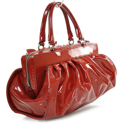 Valentino Garavani Coated Canvas Lacca Fleur Frame Bag Red 3 of 11