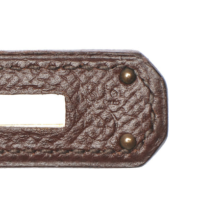 Hermes Courchevel Kelly Retourne 32 Chocolate 11 of 44