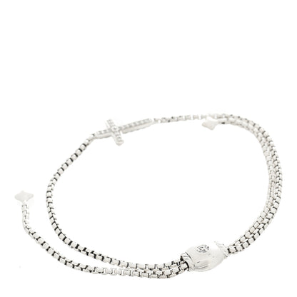 David Yurman Sterling Silver Diamond Petite Pave Cross Bracelet 2 of 3