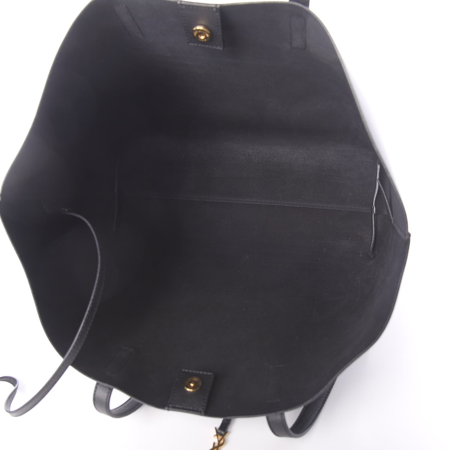 Saint Laurent Calfskin Large Shopping Tote Black 5 of 9