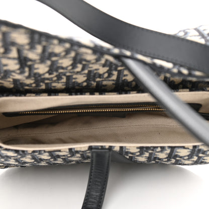Christian Dior Oblique Saddle Bag Blue 5 of 10