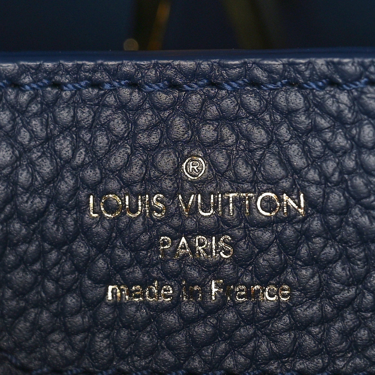 Taurillon Flower Chain Capucines MM Navy