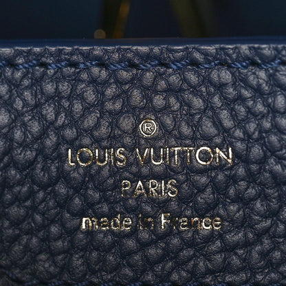 Louis Vuitton Taurillon Flower Chain Capucines MM Navy 7 of 9