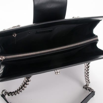 Chanel Glazed Calfskin Boy Tote Black 5 of 8