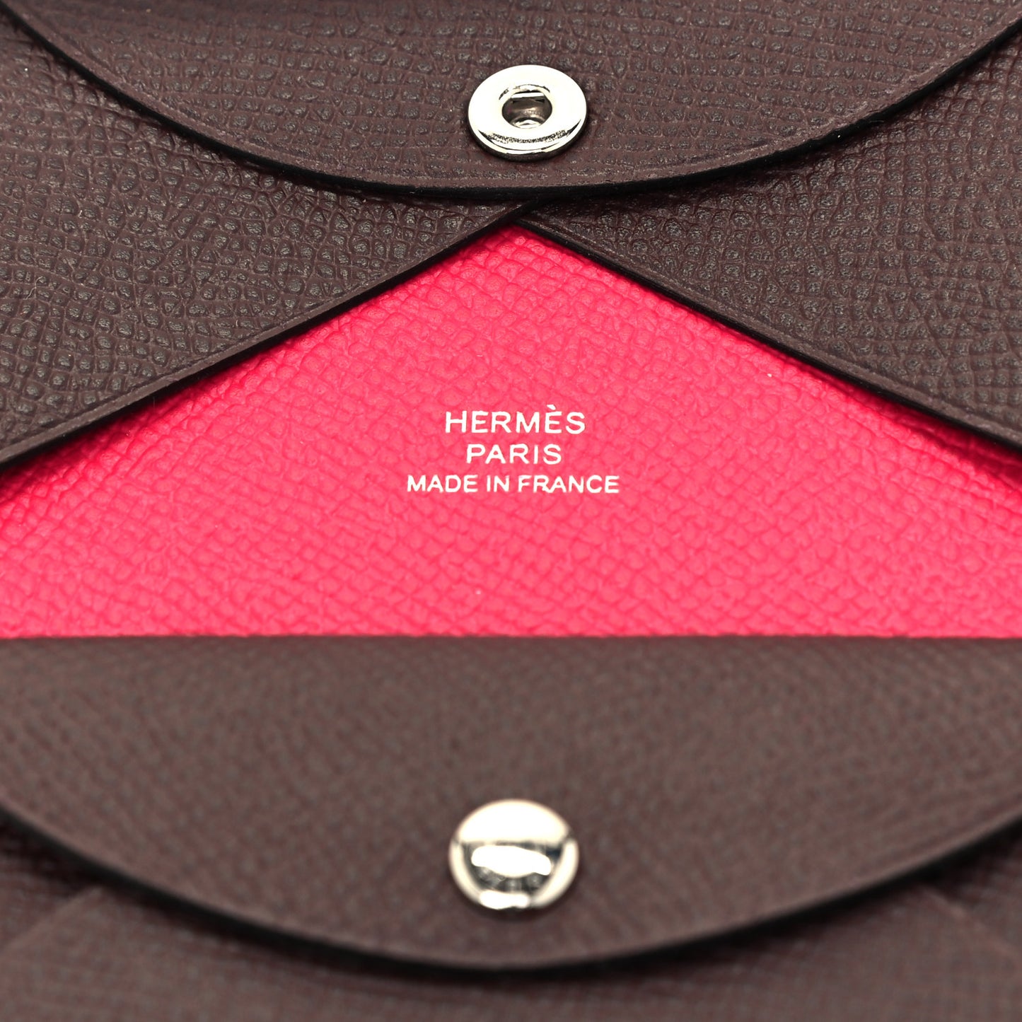 Epsom Verso Calvi Duo Card Case Rouge Sellier Framboise