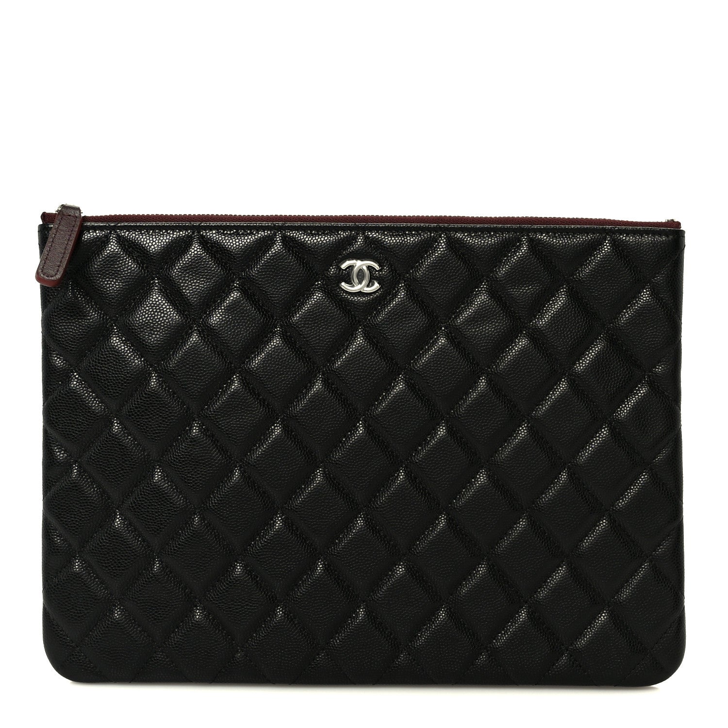 Chanel Caviar Quilted Medium Cosmetic Case Black 1 of 8
