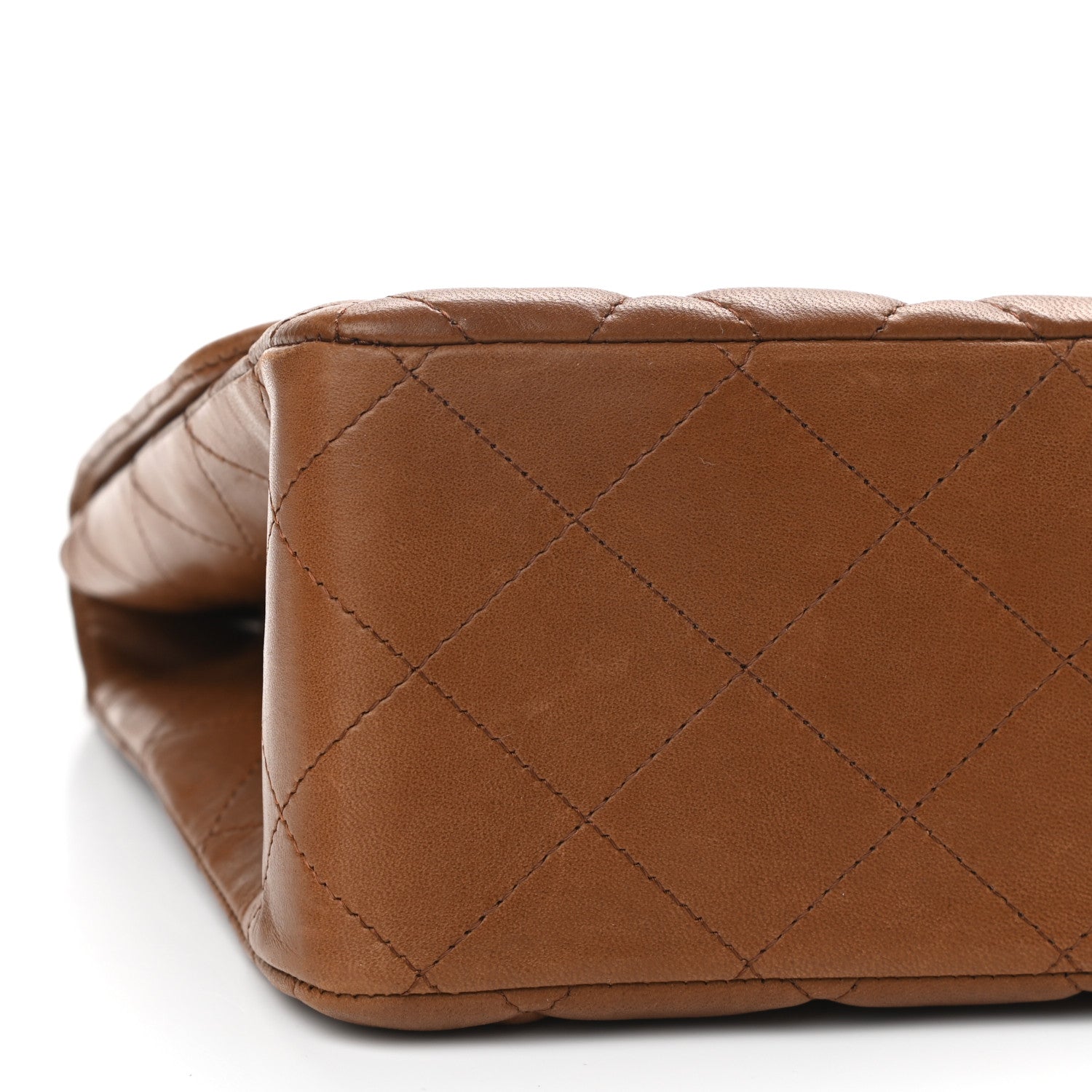 Chanel Lambskin Quilted Jumbo Single Flap Dark Brown 9 of 15