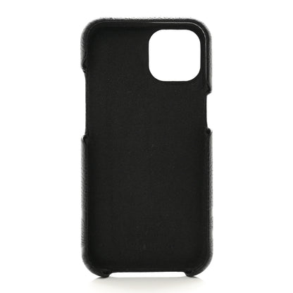 Gucci Piuma Calfskin Jumbo GG Embossed iPhone 15 Phone Case Black 2 of 5