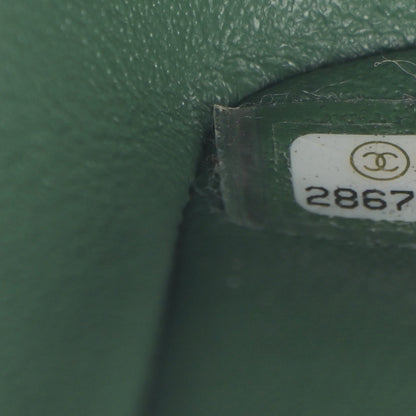 Chanel Lambskin Quilted Mini Square Flap Green 6 of 10