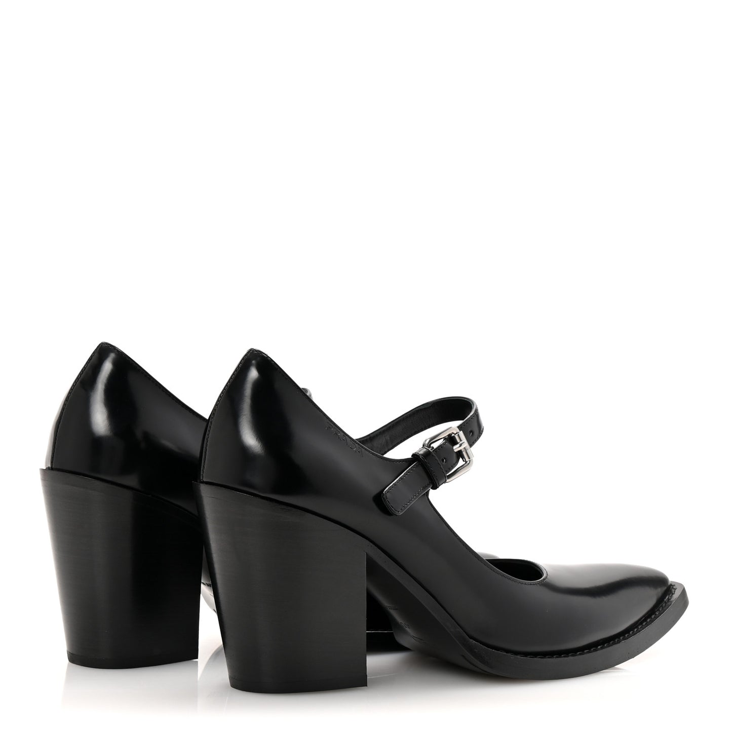 Spazzolato Mary Jane 90mm Pumps 40.5 Black