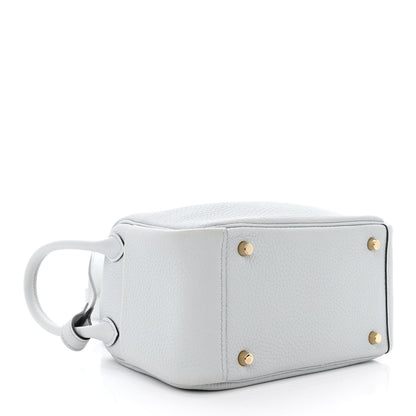 Hermes Taurillon Clemence Mini Lindy 20 Bleu Pale 4 of 11