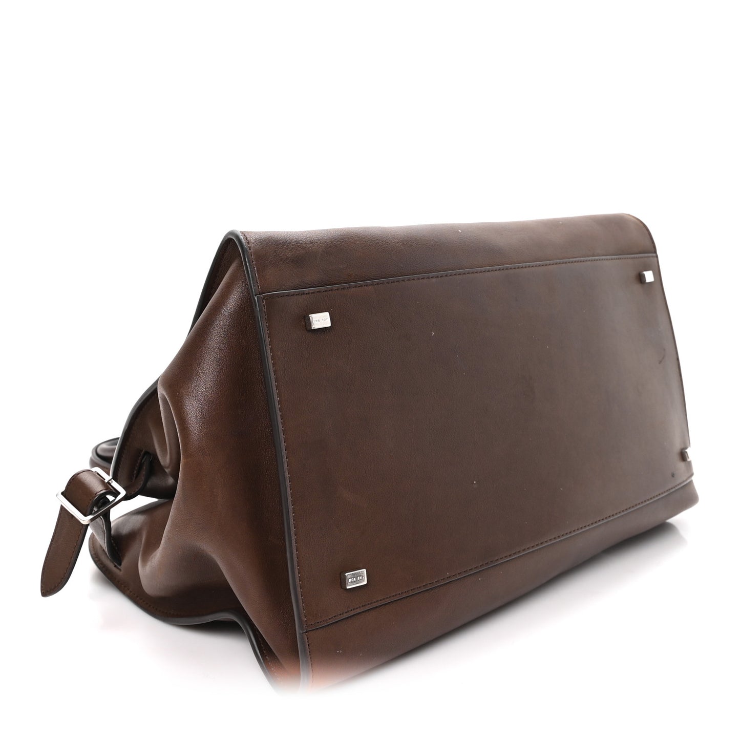 Polished Saddle Calfskin Soft Margaux 15 Chestnut