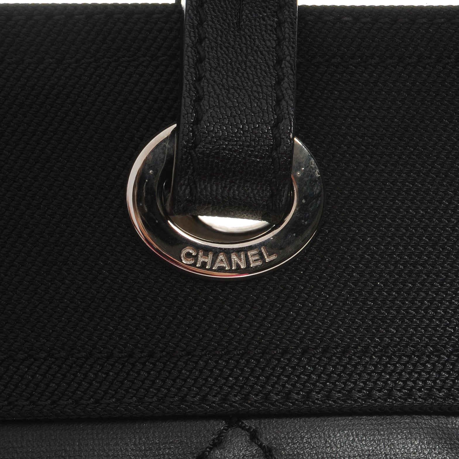 Chanel Coated Canvas Large Paris Biarritz Tote Black 8 of 8