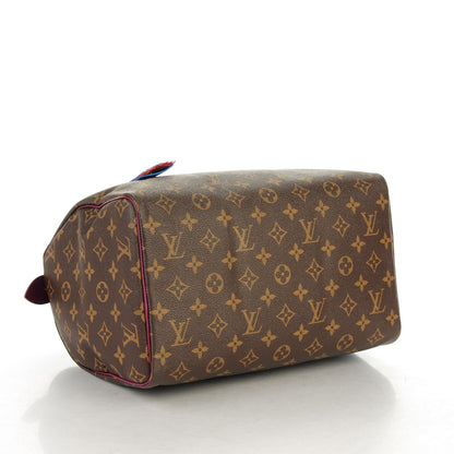 Louis Vuitton Monogram Totem Speedy 30 Magenta 4 of 7