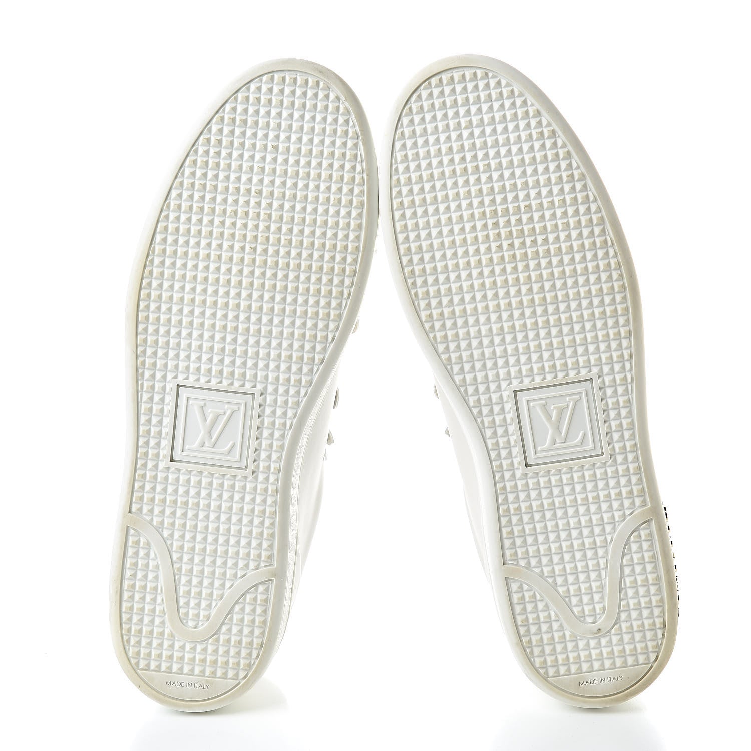 Louis Vuitton Calfskin Blooming Frontrow Sneakers 38.5 White 7 of 14