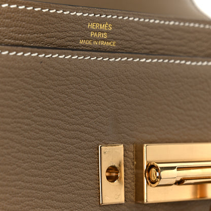 Hermes Chevre Chamkila Mini Verrou Chaine Bag Etoupe 11 of 12
