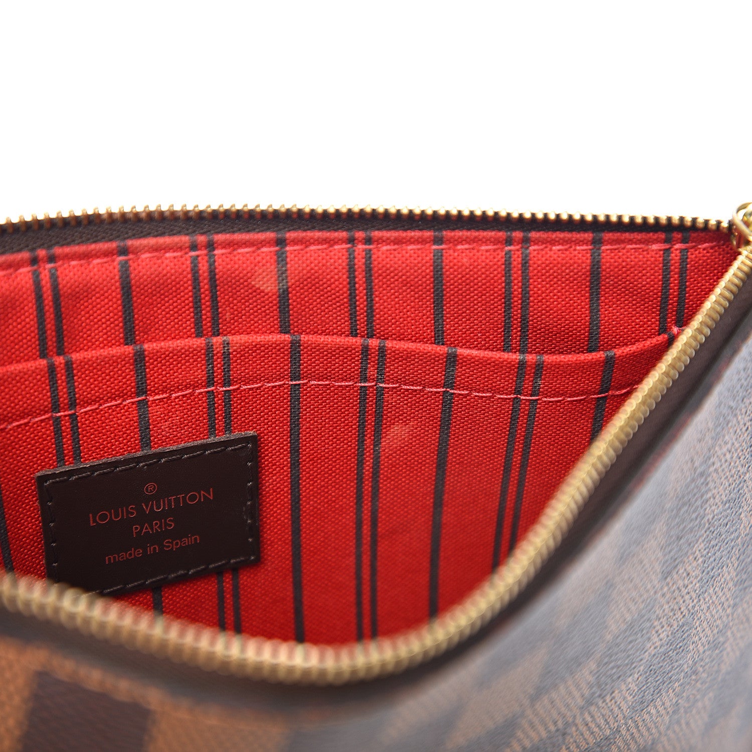 Louis Vuitton Damier Ebene Neverfull MM GM Pochette 6 of 7