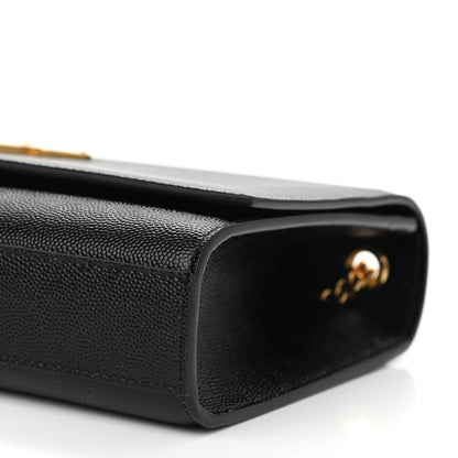 Saint Laurent Grain De Poudre Medium Classic Monogram Kate Satchel Black 9 of 15