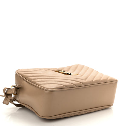 Saint Laurent Calfskin Matelasse Monogram Lou Camera Bag Dark Beige 4 of 8