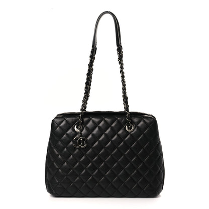 Chanel Caviar Quilted City Shopping Tote Black 1 of 12