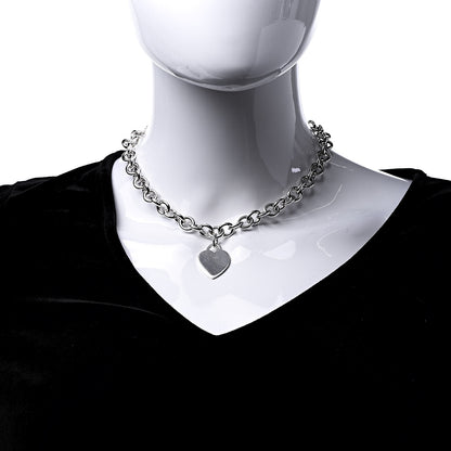 Tiffany Sterling Silver Heart Tag Necklace 2 of 6