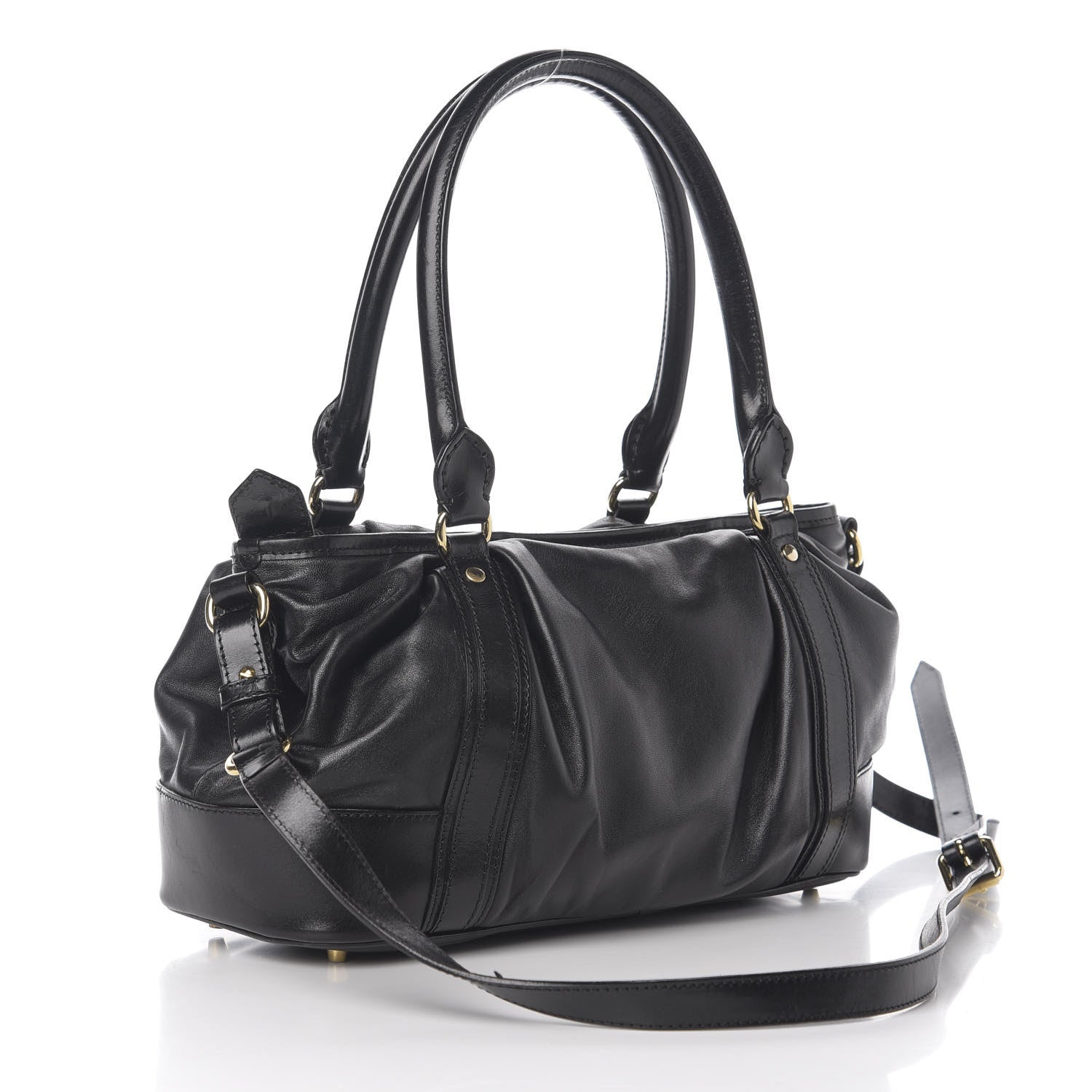 Burberry Smooth Calfskin Satchel Black 2 of 12