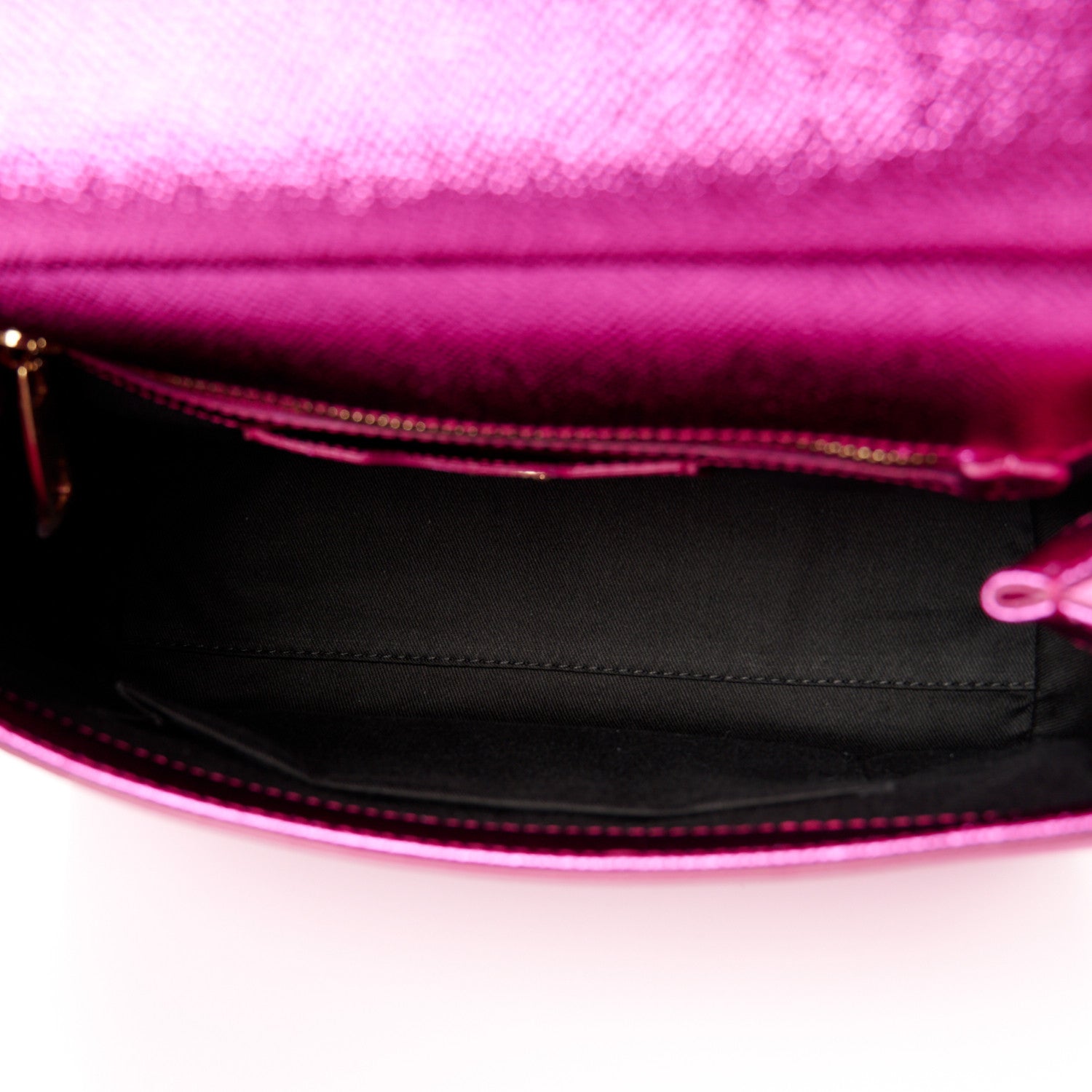 Dolce & Gabbana Metallic Dauphine Medium Miss Sicily Satchel Pink 6 of 11