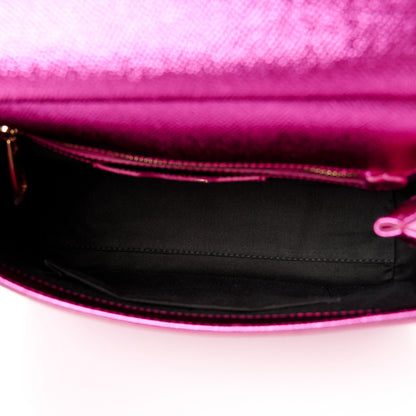 Dolce & Gabbana Metallic Dauphine Medium Miss Sicily Satchel Pink 6 of 11
